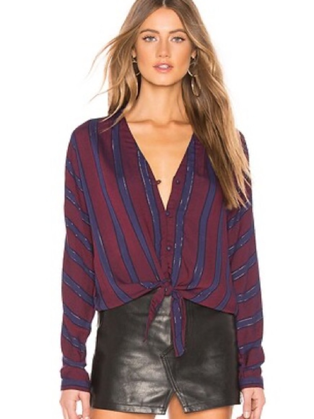Rails Sloane Blouse in Janeiro
Stripe- Size Medium